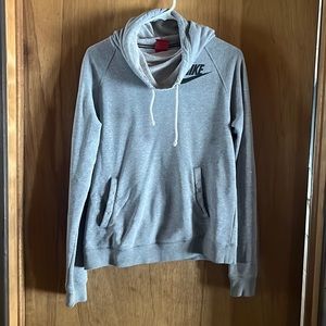 Nike- scoop neck cotton hoodie